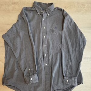 Ralph Lauren Charcoal Button-Down Shirt